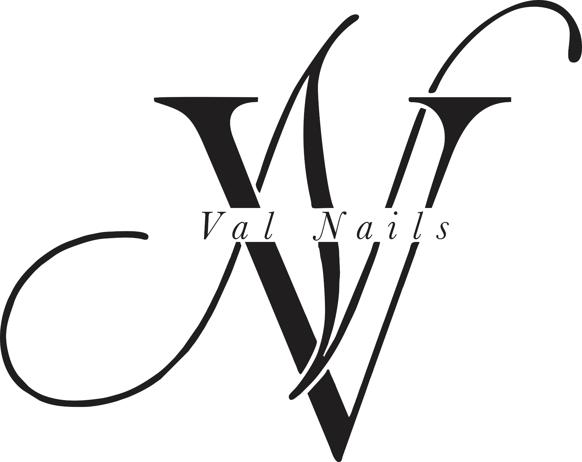 Val's Nails logo